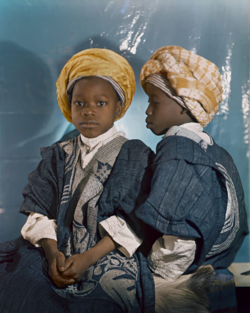 Muhammadu Kabir Usman (son of Usman Nagogo) and Ibrahim (son of Yusifu Lamba), Grandsons of Muhammadu Dikko, Emir of Katsina © Madame Yevonde