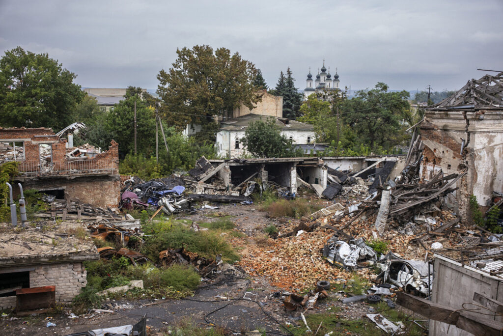 Ukraine. Kharkiv Oblast, Izium. 25-28th september 2022. The city of Izium after it was liberated from Russian forces.