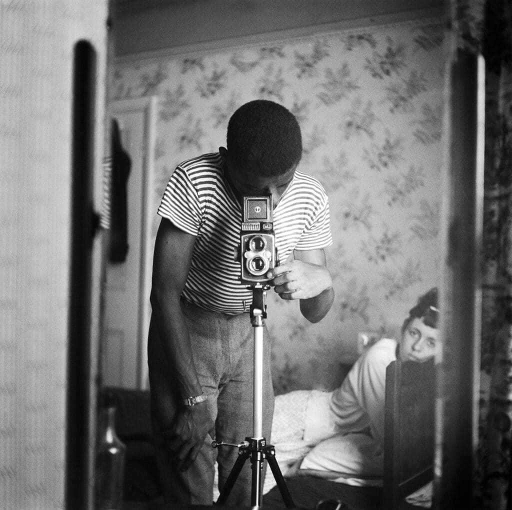 Armet Francis, Self-portrait in Mirror, 1964. Courtesy the artist and Autograph, London