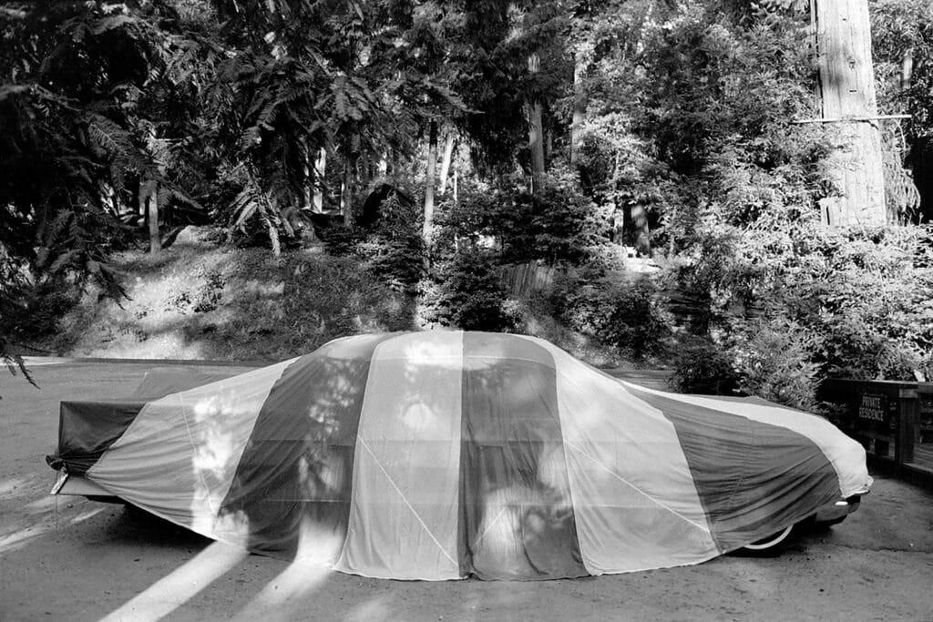 Covered Car, Redwoods, California, 1964 © Joel Meyerowitz, Courtesy Howard Greenberg Gallery