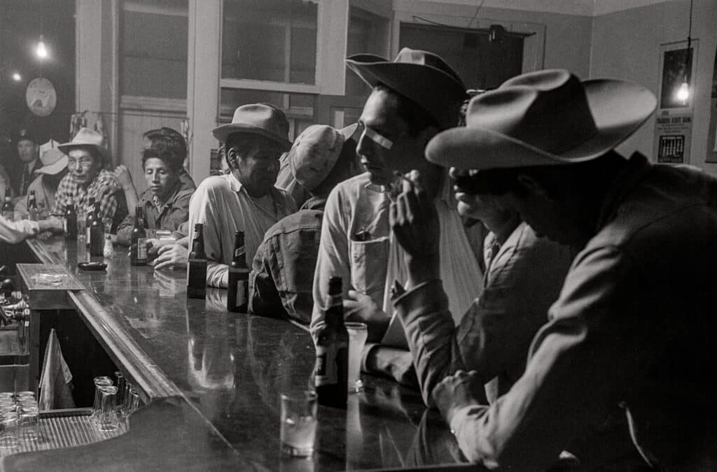 USA. Montana. 1954. Life on an Assiniboine Indian reservation.