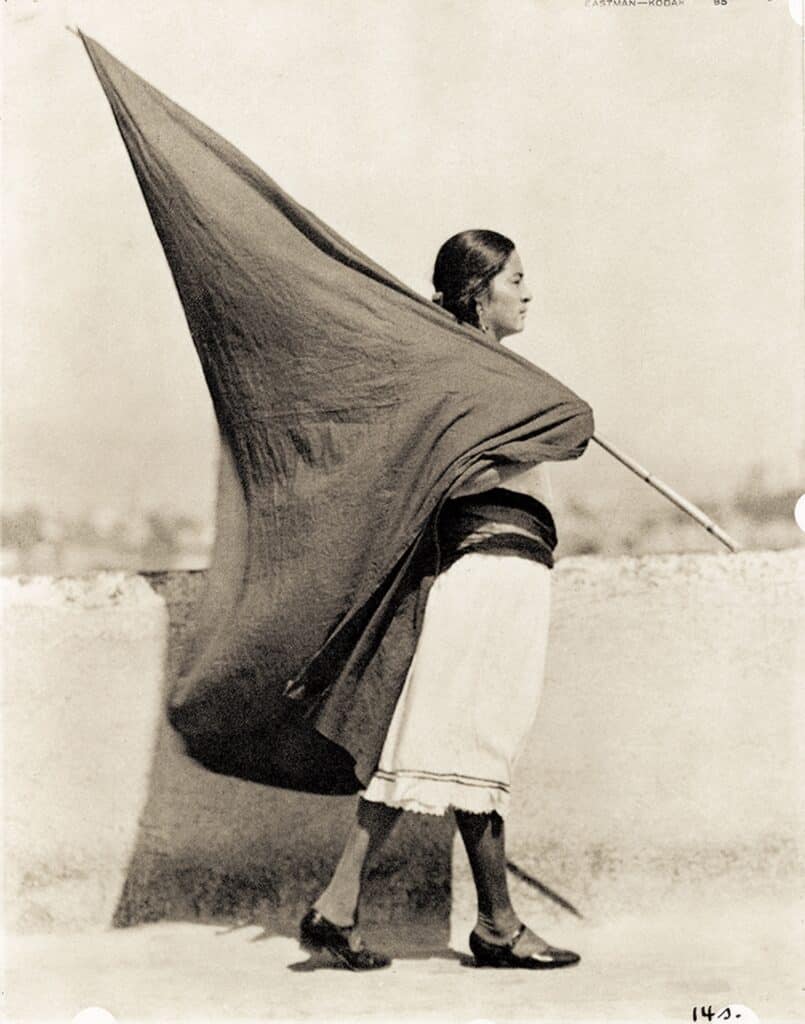 © Tina Modotti, Woman with Flag, 1927, The Museum of Modern Art, New York.