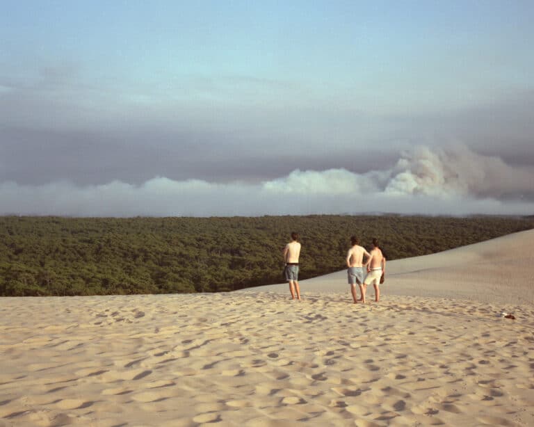 Watching the Wildfires, La Teste de Buch 2022 From 'The Clear Cut' (work in progress) © Chloe Dewe Mathews