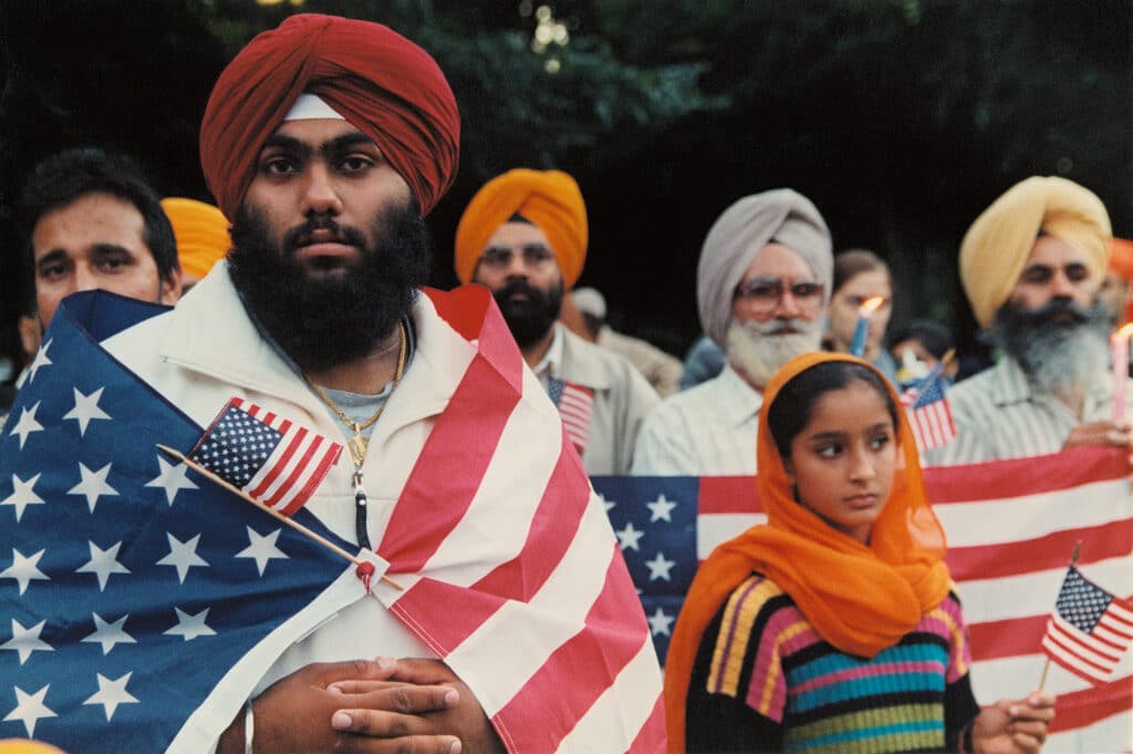 Candlelight vigil in Central Park. New York, September 15, 2001 © 2024 by the Estate of Corky Lee