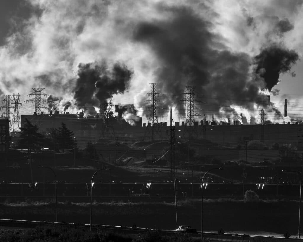 The Irving Oil Refinery seen from uptown Saint John, 2016 © Chris Donovan