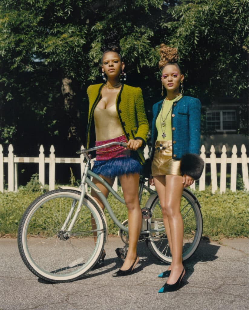 Tyler Mitchell Untitled (Sisters on the Block), 2021. ©Tyler Mitchell. Courtesy of the artist and Gagosian Gallery