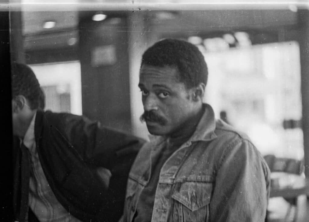William Melvin Kelley 1937 - 2017 Melvin Van Peebles, Paris, 1967 Stamped by Artist's Estate Selenium washed gelatin silver print from the original negative Gelatin silver print from the original negative 11 x 14 in. / Image 9 x 13 in. 28 x 35,5 cm / Image 22,8 x 33 cm